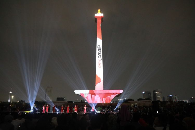 Video Mapping di Monas digelar mulai Kamis (17/8/2023) untuk memeriahkan Hari Kemerdekaan. Acara dibuka untuk umum secara gratis.