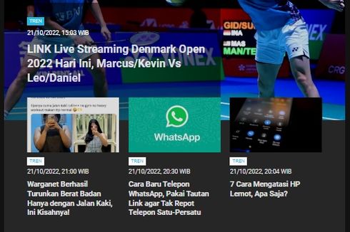 [POPULER TREN] Link Live Streaming Denmark Open 2022 | Twibbon Hari Santri 2022