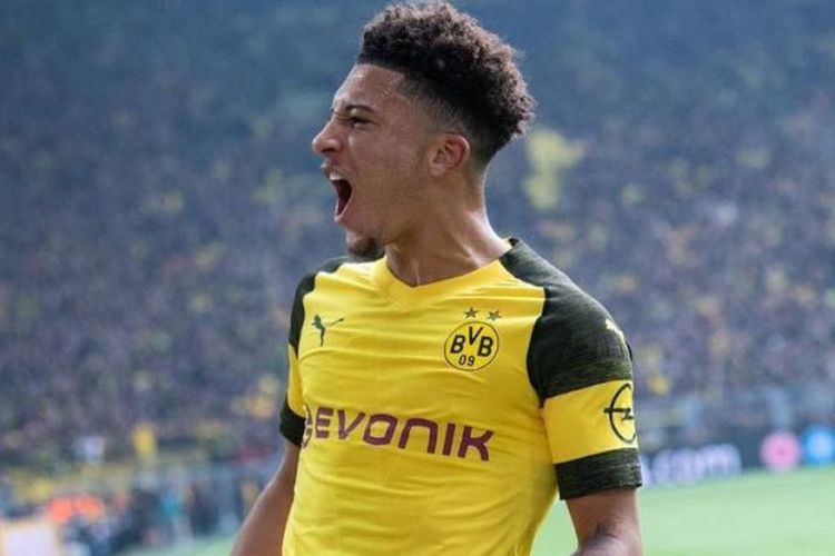 Striker Borussia Dortmund, Jadon Sancho.
