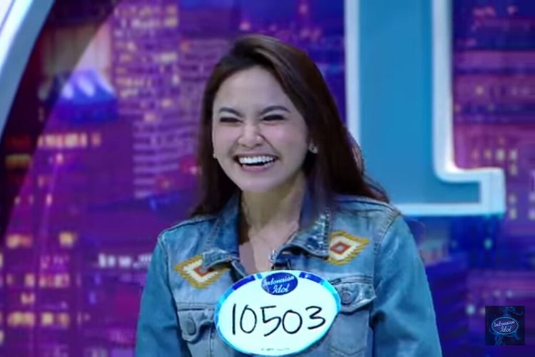 Mahalini saat mengikuti audisi Indonesian Idol X.