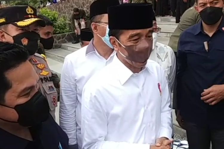 Suasana Jokowi berdialog dengan warga