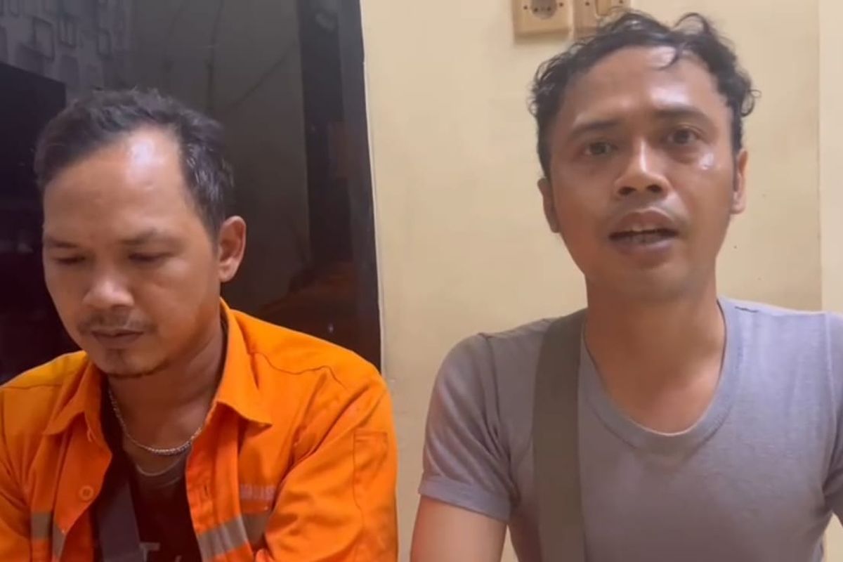 Petugas PPSU Kelurahan Mangga Dua Selatan Ray Prama Abdullah memberikan klarifikasi terkait keterangan palsu yang dibuatnya bahwa dia menjadi korban pengeroyokan hingga pencurian di Sawah Besar, Jakarta Pusat pada Rabu (27/4/2022) subuh.
