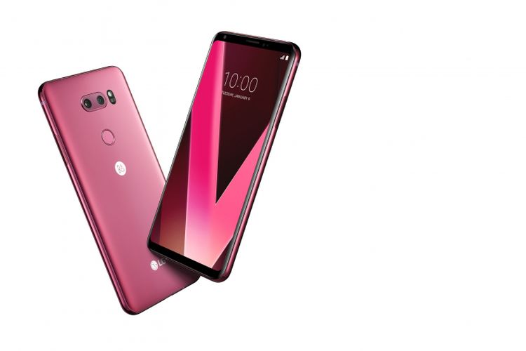 LG V30 Varian Raspberry Rose resmi dijual di JD.ID mulai 15-28 Februari 2018.