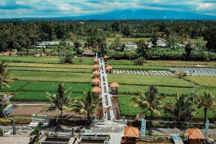 Penampakan mina wisata di Kampung Samberembe, Kabupaten Sleman, DI Yogyakarta.