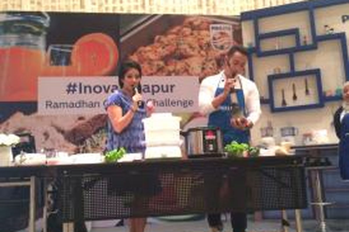 Acara tantangan memasak Dapur Inovasi Philips di Jakarta (15/6/15).