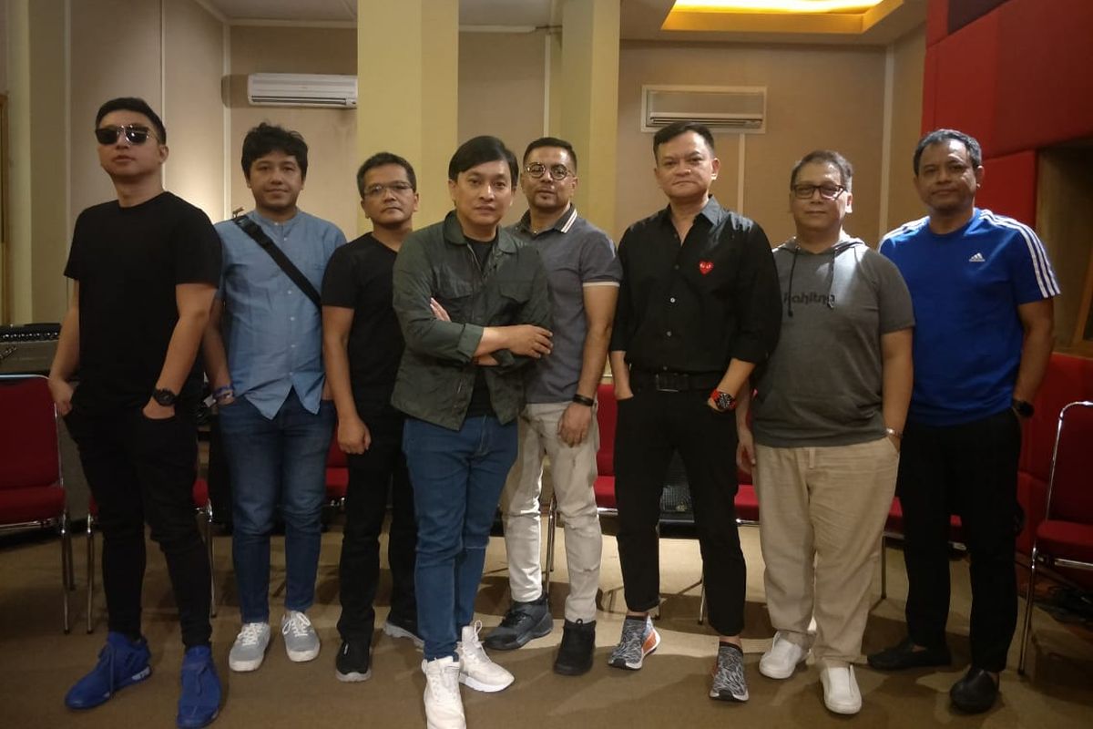 Kahitna saat ditemui di Studio Musica, Pancoran, Jakarta Selatan, Selasa (26/3/2019).