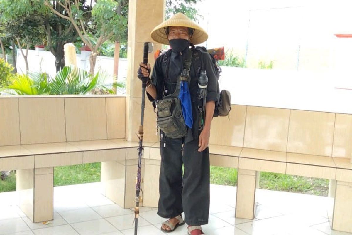 Danu Siswanto musafir pejalan kaki dari Jakarta -Surabaya