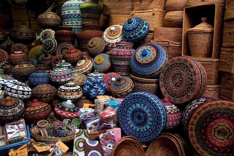 Salah satu toko di Pasar Seni Ubud.