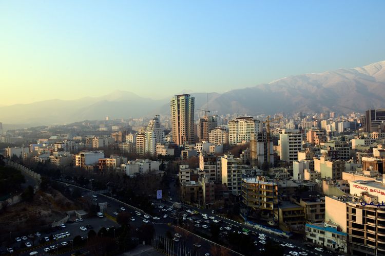 Ilustrasi kota Teheran, Iran.