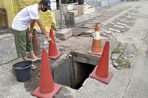 Pencuri Bawa 2 Tutup Gorong-gorong di Margonda-Depok Dicuri Pakai Angkot