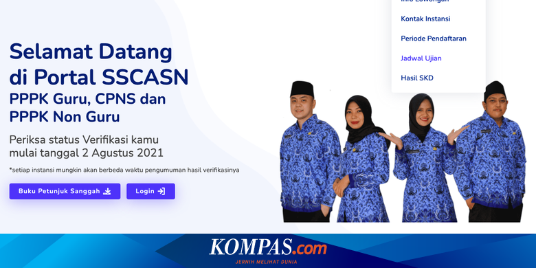 Silakan Login Sscasn.bkn.go.id untuk Info Lokasi, Jadwal dan Materi SKD CPNS 2021 - Vimarsana News