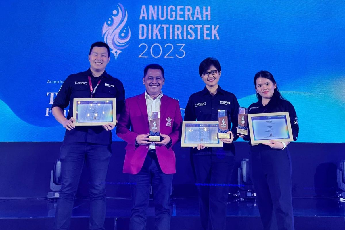 Humas Universitas Tarumanagara (Untar) raih penghargaan tertinggi tingkat nasional dalam acara Anugerah Diktiristek 2023.