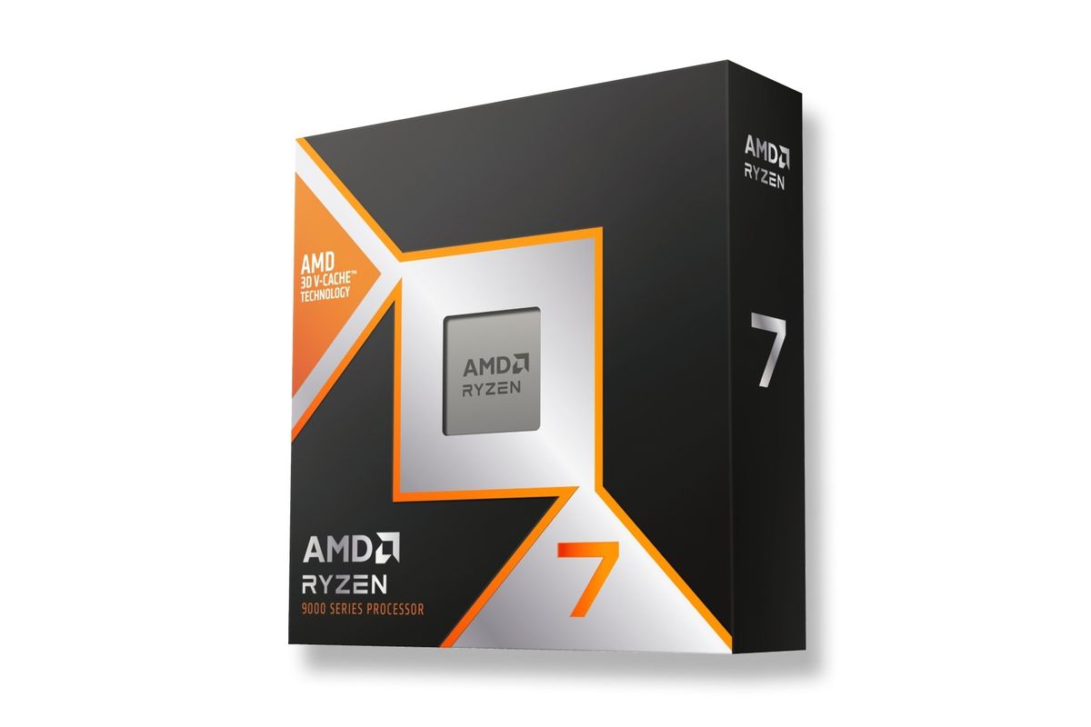 Ilustrasi CPU gaming AMD Ryzen 7 9800X3D.