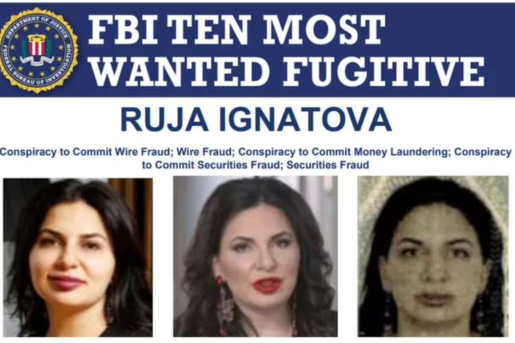Agen FBI meyakini kepergian Ignatova dikeliling pengawal bersenjata atau asosiasi.