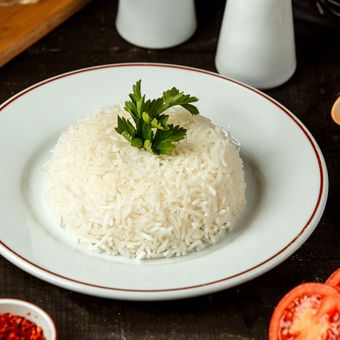 Ilustrasi nasi putih, Trigliserida tinggi bolehkah makan nasi putih, apakah nasi putihi menyebabkan trigliserida tinggi