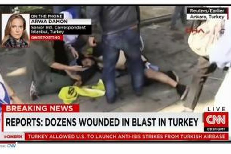 Ledakan di Turki, Sabtu (10/10/2015)