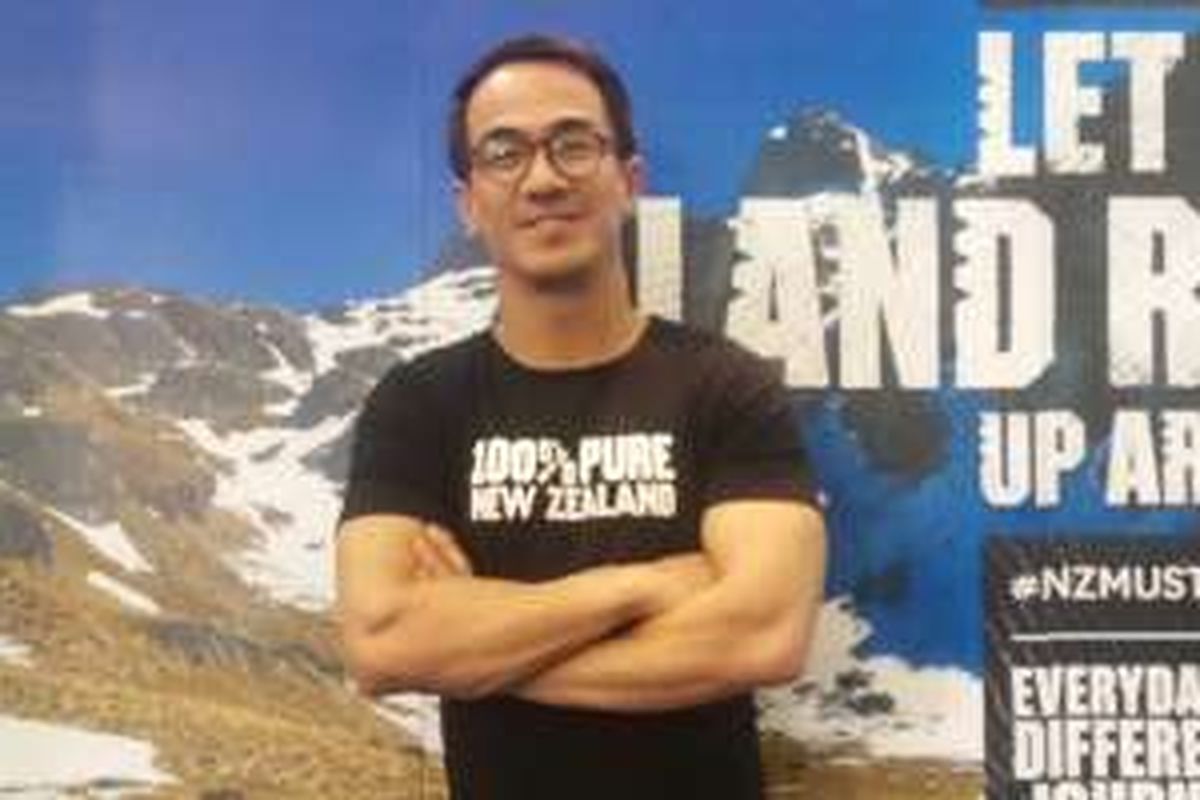 Joe Taslim diabadikan di JCC Senayan, Jakarta Pusat, Sabtu (26/3/2016) sore.