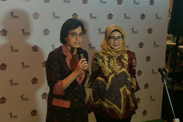 Menteri Keuangan Sri Mulyani di Jakarta, Kamis (28/3/2019)