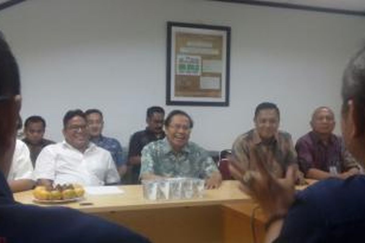 Rizal Ramli saat berkunjung ke Kantor Tribun di Jakarta, Kamis (7/1/2016).