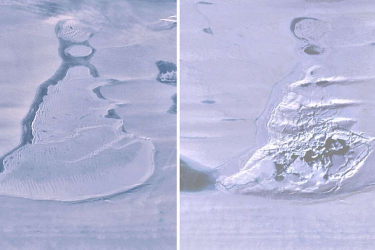 Danau di Antartika yang menghilang secara tiba-tiba
