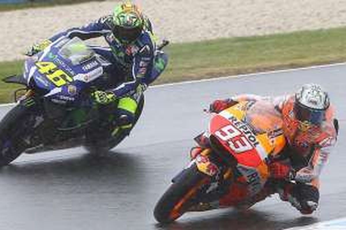 Valentino Rossi dan Marc Marquez