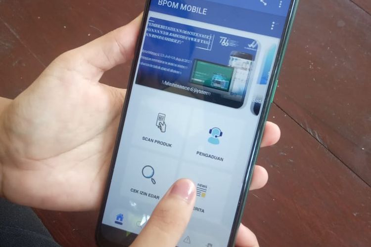 Cara cek hoax melalui aplikasi BPOM Mobile