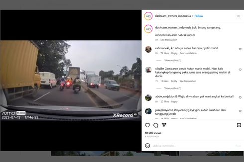 Video Viral, Mobil Boks Kabur Usai Ngebut Lawan Arah Tabrak Motor