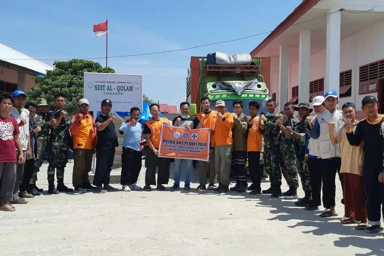 Tim tanggap bencana UNS Solo yang dikirim ke Palu, Sulawesi Tengah (Sulteng), Rabu (3/10/2018).