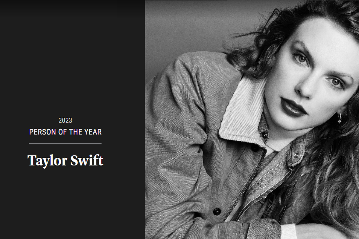 Taylor Swift dinobatkan sebagai Person of The Year 2023 versi TIME.
