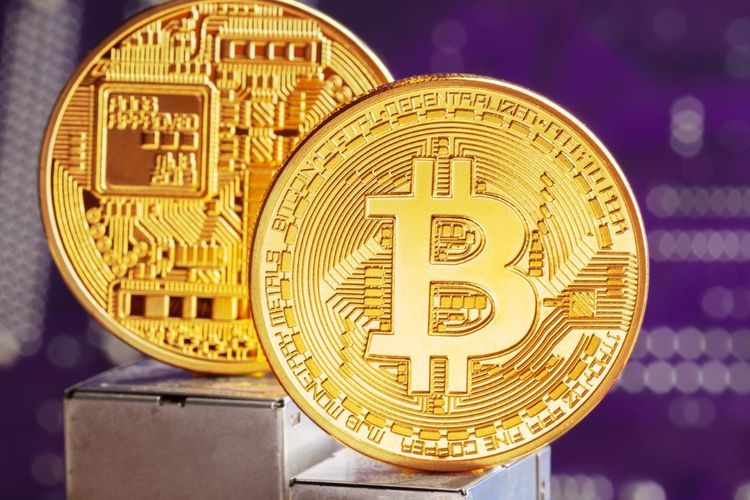 Ilustrasi bitcoin. 
