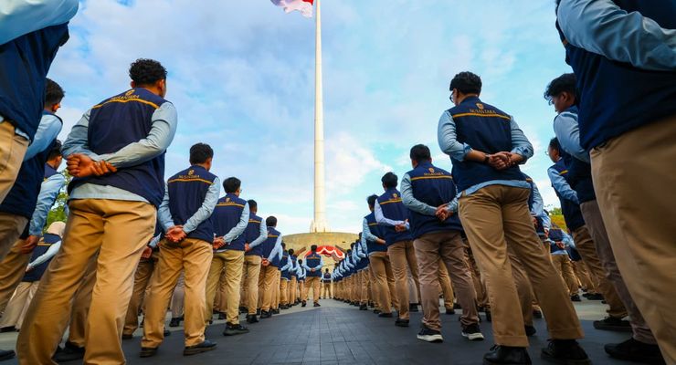 Digembleng Kopassus, 555 Anak Muda Resmi Jadi Mesin Birokrasi IKN