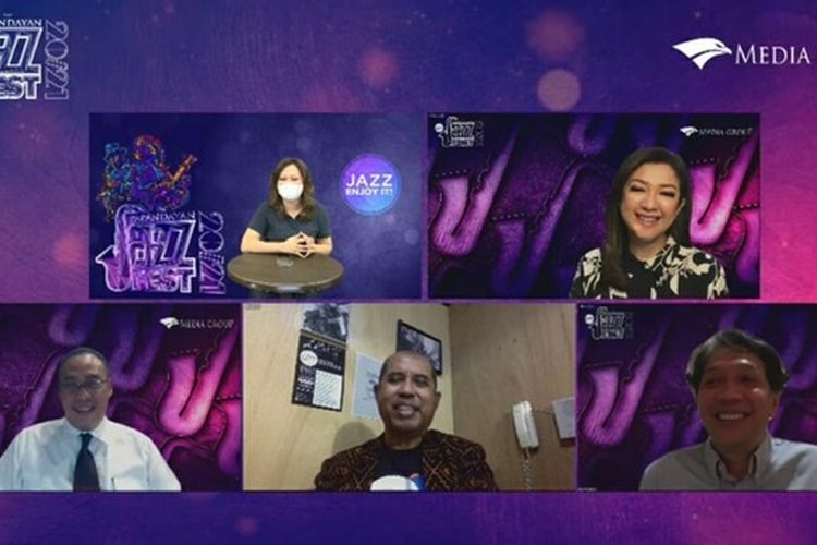 Press conference virtual Papandayan Jazz Festival 2021, Rabu (18/8/2021).