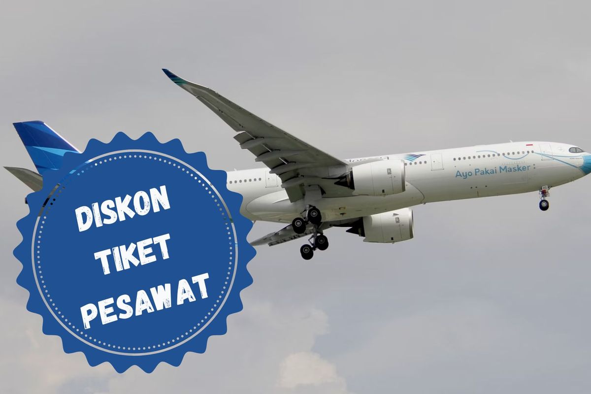 Diskon Tiket Pesawat 17-18 Persen Berlaku 14-29 Maret 2026