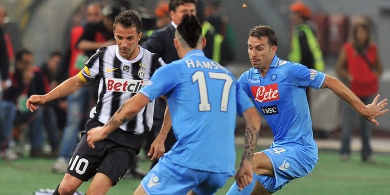 Laga Juventus vs Napoli pada final Coppa Italia musim 2011-2012.