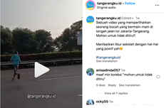 Video Viral Bocah Bikin Konten Menyeberang di Jalan Tol