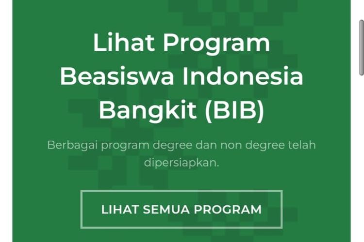 Program Beasiswa Indonesia Bangkit