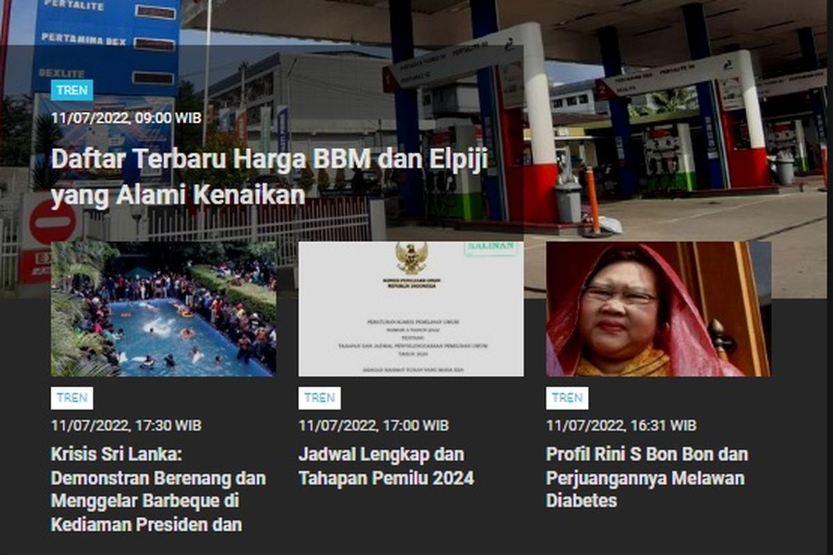 Berita terpopuler Tren.