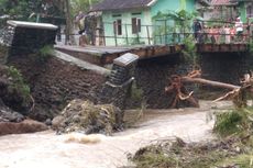 Sungai Ciawi Meluap, Jembatan di Dusun Bangbayang Garut Putus Lagi, 1.300 Warga Terisolasi