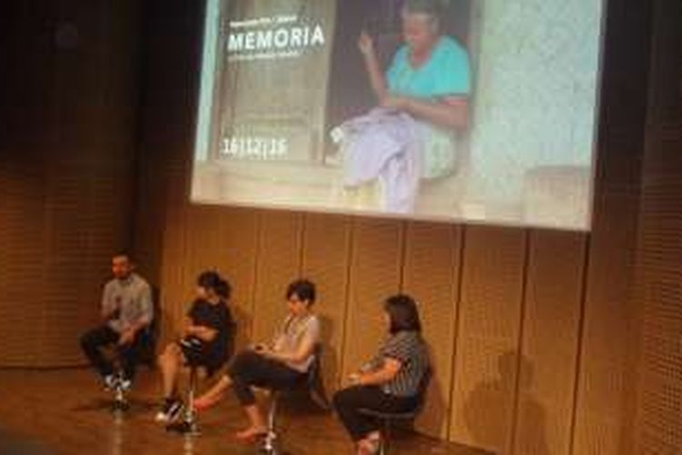 Diskusi film Memoria di Galeri Indonesia Kaya, Grand Indonesia, Jakarta Pusat, Jumat (16/12/2016).