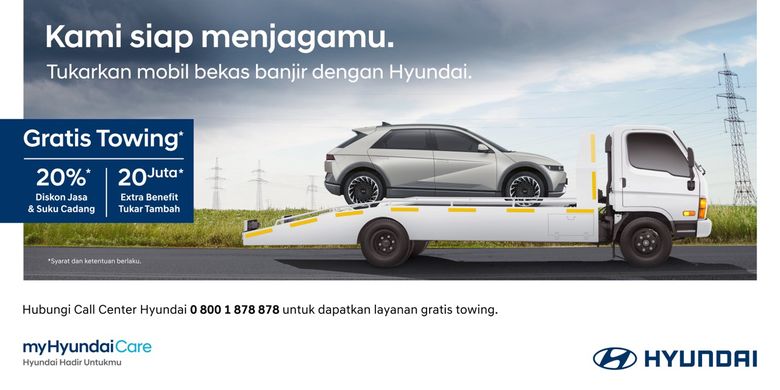 PT Hyundai Motors Indonesia (HMID) menanggapi dampak banjir di berbagai daerah di Indonesia dengan menggelar program bantuan bagi para pemilik kendaraan Hyundai