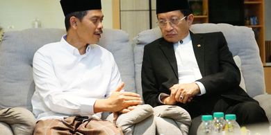 Menag Nasaruddin Umar Kunjungi KH Imam Jazuli Bahas soal Masa Depan NU