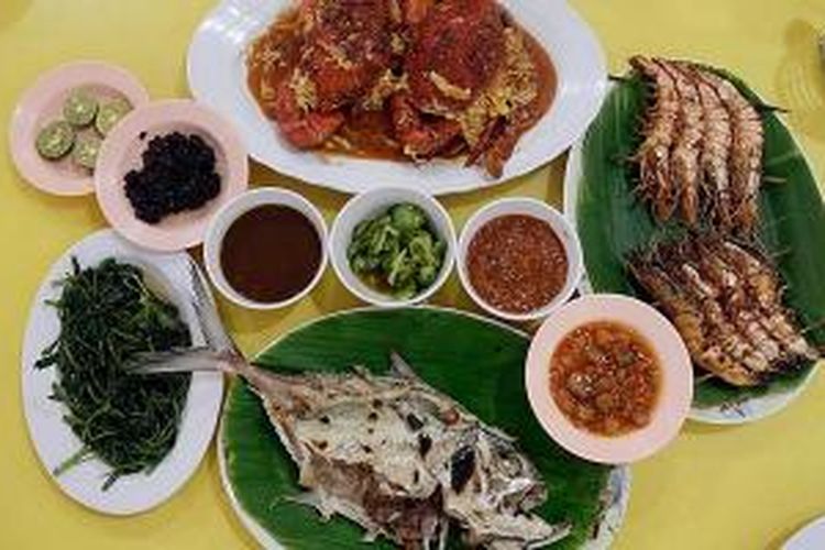 Hidangan laut Makassar