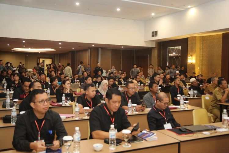 Lisensi Arsitek dan Pembekalan Lisensi Arsitek di Hotel Beston Palembang, Selasa (11/7/2023).