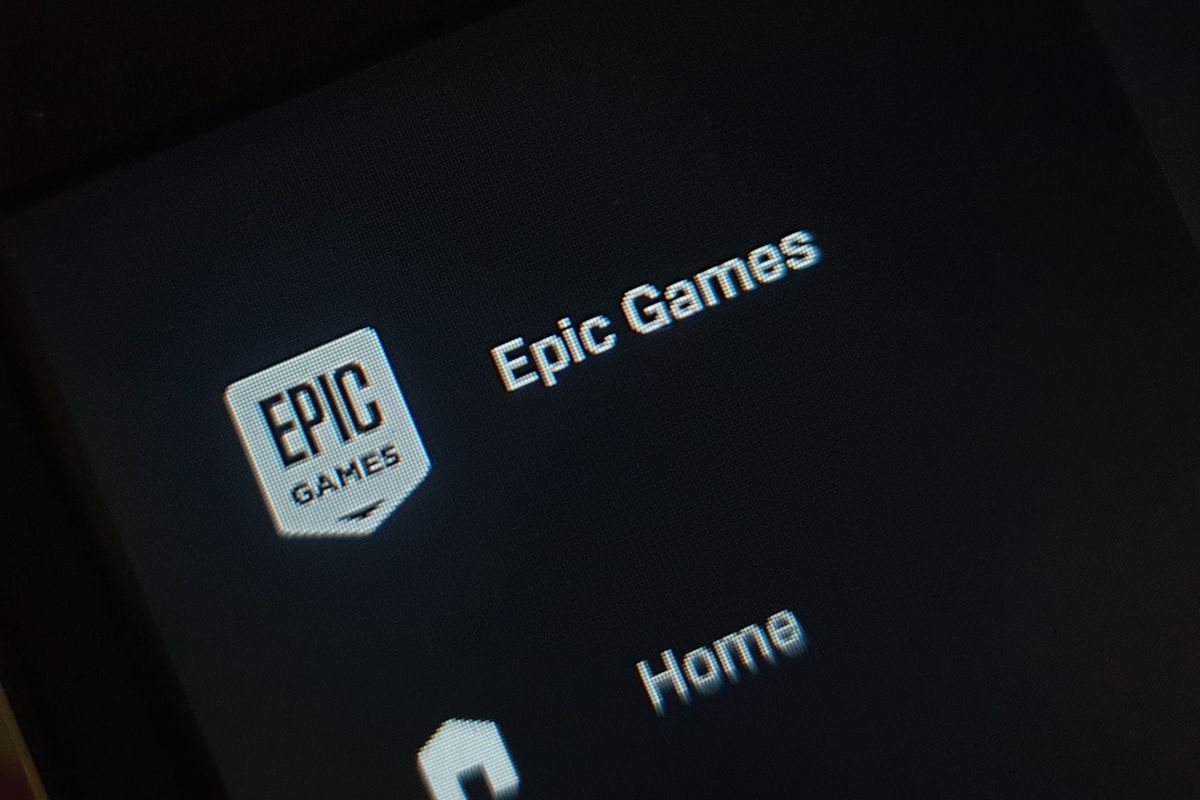 Ilustrasi logo Epic Games.