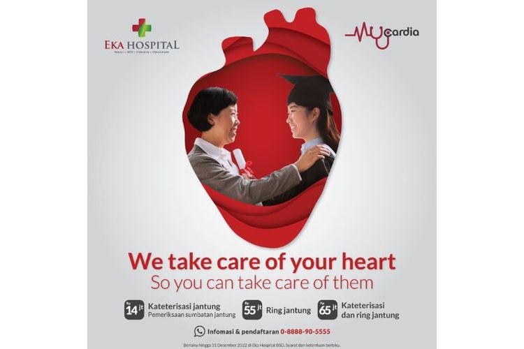 Peduli pada kesehatan jantung Indonesia, Eka Hospital Grup hadirkan MY Cardia atau Pusat Layanan Jantung dan Pembuluh Darah.