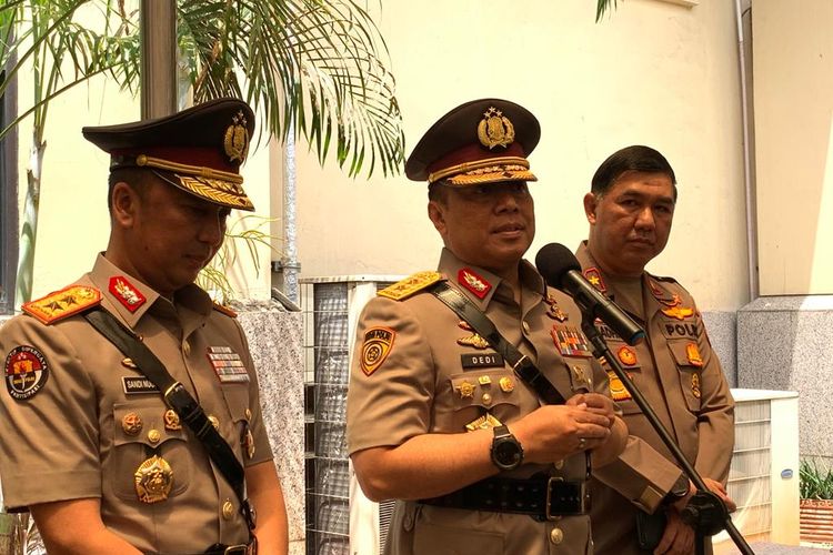 Asisten Sumber Daya Manusia (SDM) Kapolri Jenderal Listyo Sigit Prabowo, Irjen Dedi Prasetyo di Mabes Polri, Jakarta, Jumat (31/3/2023).