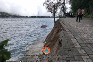 Pemkab Magetan Tutup Lokasi Longsor Telaga Sarangan, Destinasi Wisata Tetap Buka