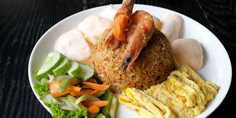 Nasi Goreng Amaroossa di restoran Amos Kitchen, Cipete, Jaksel.