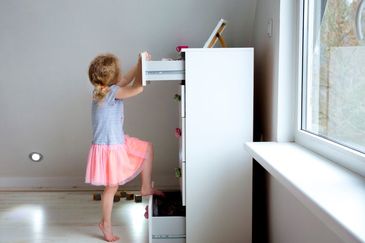 Ilustrasi lemari minimalis untuk anak