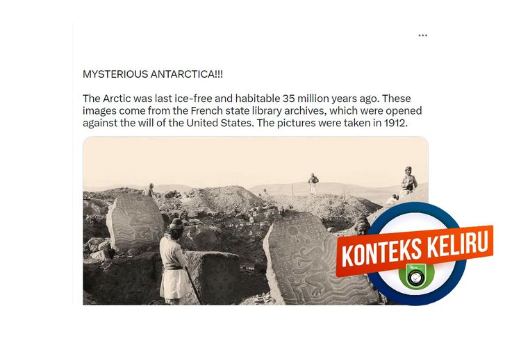 Hoaks, foto penemuan relik peradaban kuno di Kutub Utara pada 1912